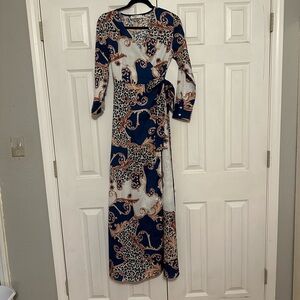 Royal blue maxi dress